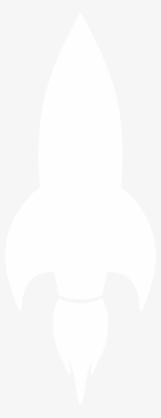 Rocket Ship Silhouette By Paperlightbox - Rocket White Silhouette #4474359