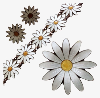 Vintage Aksel Holmsen Daisy Margarita Parure Set Bracelet - Daisy Vintage Png #4474365