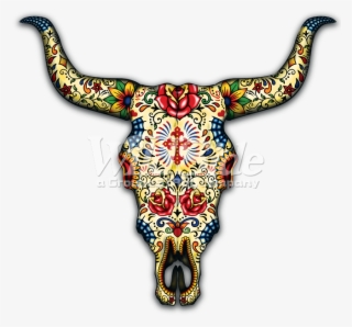 Day Of The Dead Bull Skull - Day Of The Dead Animal Skulls #4474722
