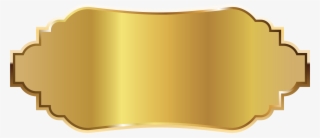 Golden Label Png Clipart Picture - Golden Clipart #4476068
