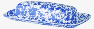 Blue Splatter Butter Dish - Serving Tray #4478173 Blue Splatter Butter Dish - Serving Tray #4478173