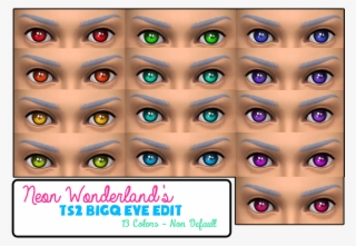 My Sims 4 Blog - Sims 4 Neon Eyes #4481924