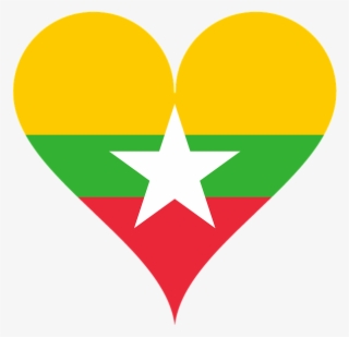 Myanmar Flag Map Transparent #4482235