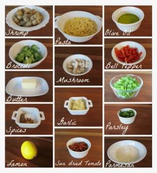 Garlic Shrimp Pasta Ingredients #4484822