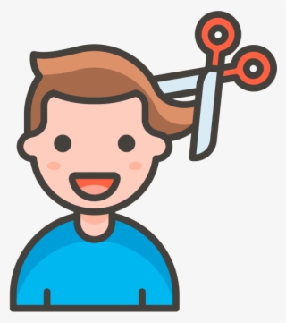 Man Getting Haircut Emoji - Icon Corte De Cabelo Png #4486205