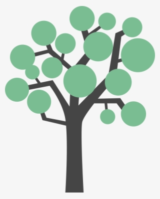 A Tree With Leaves Growing On It - Tree Flat Design Png #4486527