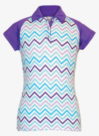 Garb Girl's Pippa Chevron Print Polo - Clothing #4488036