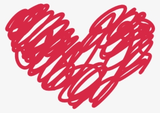 Report Abuse - Red Heart Doodle Png #4488326