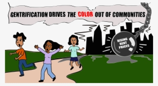 White Is Not A Color - Gentrification Protest Cartoon #4488397