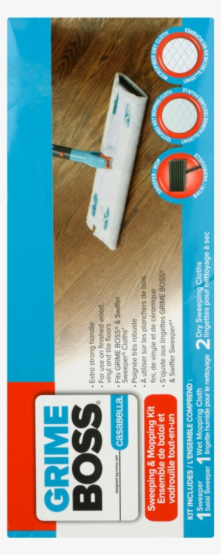 Grime Boss Sweeper Or Mop Kit, 0.5kg #4489268