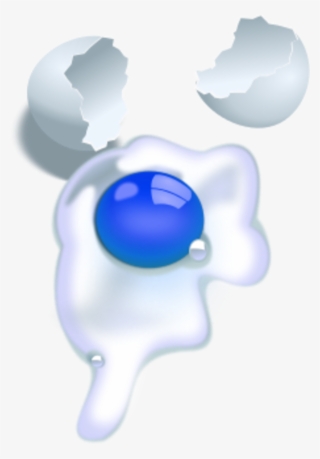 Broken Egg Spilt - Rotten Eggs Clipart #4489277