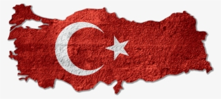 Turkey Flag Map - Flag Of Turkey #4491247