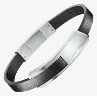 Stainless Steel Bracelet - Calvin Klein Bracelets, Calvin Klein, Cuir, Argent #4493232