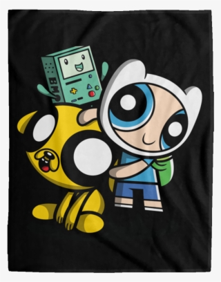 Adventure Puff Buds Micro Fleece Blanket Blankets - Puffed Finn #4493526