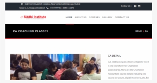 Ca Coaching Classes In Ahmedabad - Web Page #4494669