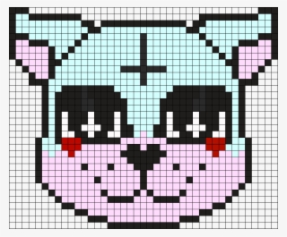 Upside Down Crss Pastel Goth Cat Perler Perler Bead - Bead #4496739