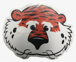 Aubie Mascot Face Decal - Aubie The Tiger #4496921