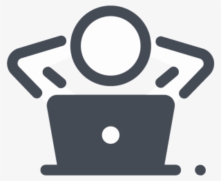 Relaxed Working With A Laptop Icon - Infj #4498874