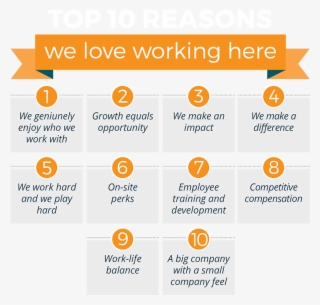 Why We Love Working Here - 10 Reasons To Work Here #4498992