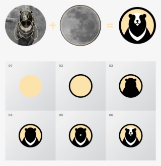 Moon Bear Design Studio Logo Construction - Design #4499532