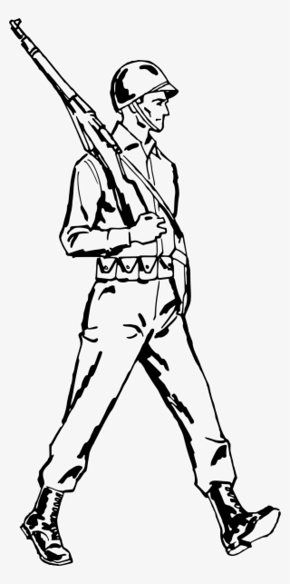 This Free Icons Png Design Of Soldier Marching #4499599