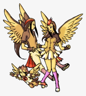 Pokemon Gijinka 016-018 By Akumabaka - Human Pidgeotto #450151