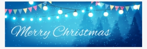 Christmas Banner - Christmas Banner Blue Png #450419