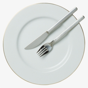Knife And Fork On Plate #450741