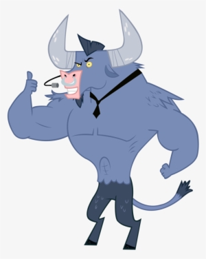Lolke12, Iron Will, Safe, Simple Background, Solo, - My Little Pony Minotaur #451284