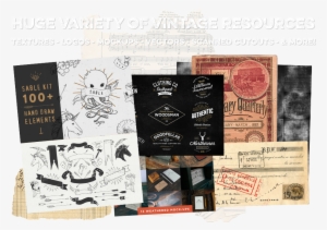 Vintage Design Bundle - Gorgeous Vintage Sunday School Primer Image Transferred #451372