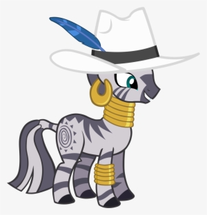 Hat, King Zebra, Pimp Hat, Safe, Simple Background, - Mlp Zebra #451418