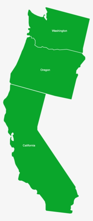West Coast States Outline #451423