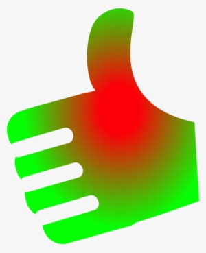 How To Set Use Thumb Up Red-green No Background Clipart #451567