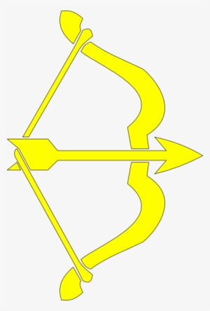 Gold Bow And Arrow Clip Art - Hawkeye Symbol #451626