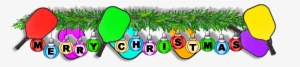 Pickleball Christmas Banner #451787