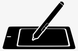Graphic Tablet Pencil Draw Drawing Svg Png Icon Free - Drawing Tablet Png #453354