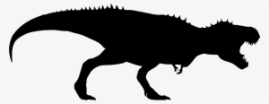 Tyrannosaurus Rex Dinosaur Silhouette - T Rex Silhouette Svg #453452