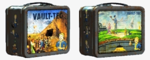 Vault-tec Lunchbox - Fallout Shelter Pre-nuclear Tin Tote Prop Replica #453686