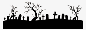 Graveyard Drawing Grave Yard - Halloween Facebook Page Cover #453948
