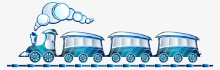 Railway Station Clipart Blue Train - Blue Train Clipart #454204