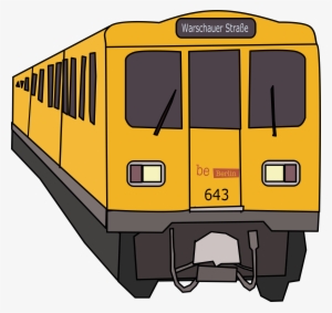 Train Clipart Yellow - S Bahn Berlin Clipart #454587