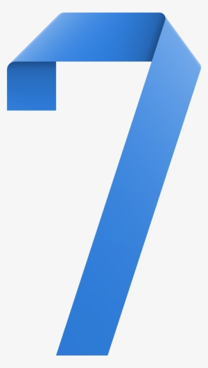 Ribbon Number Seven Transparent Png Clip Art Imageu200b - Seven Clipart Transparent #454800