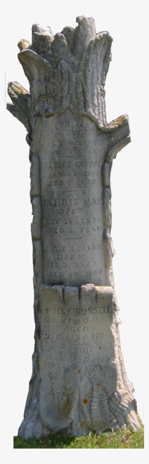 Tree Trunk Headstone Augusta Wisconsin East Lawn Cemetary - Tree #455166