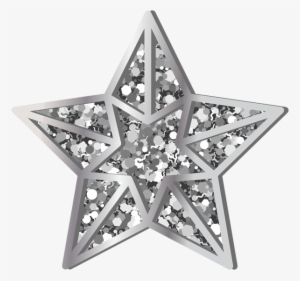 Star Silver Transparent Png Clip Art - Sliver Stars Clipart Png #455791