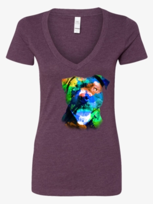 Watercolor Pit Bull - T-shirt #455865