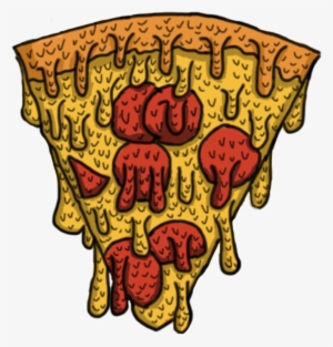 Pizza Grime Colored Red Yellow Ew Art Dripping Slime - Pizza Grime Png #456503