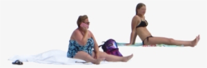 Twowomenatbeach People Cutout, Cut Out People, People - Beach Women Png #457342