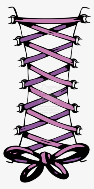 Corset Tattoo By Fcovillalba On Deviantart - Transparent Black Lace Corset Clipart #457615