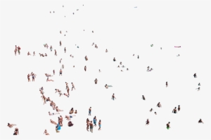 Png People On Beach Aerial View - Aerial Photo People On Beach #457736