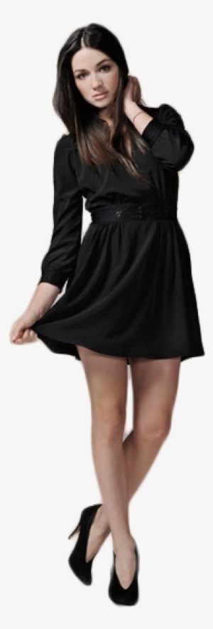 Na Dnešek Byla Vybrána Herečka Crystal Reed, Kterou - Black Long Sleeve Skater Dress Uk #457785